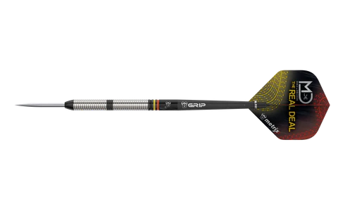 BULLS MIKE DE DECKER 90% STEEL TIP DARTS - BLACK EDITION