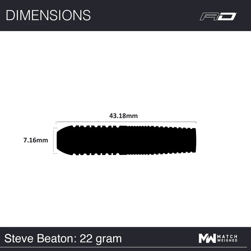 WINMAU STEVE BEATON LEGACY EDITION 90% STEEL TIP DARTS