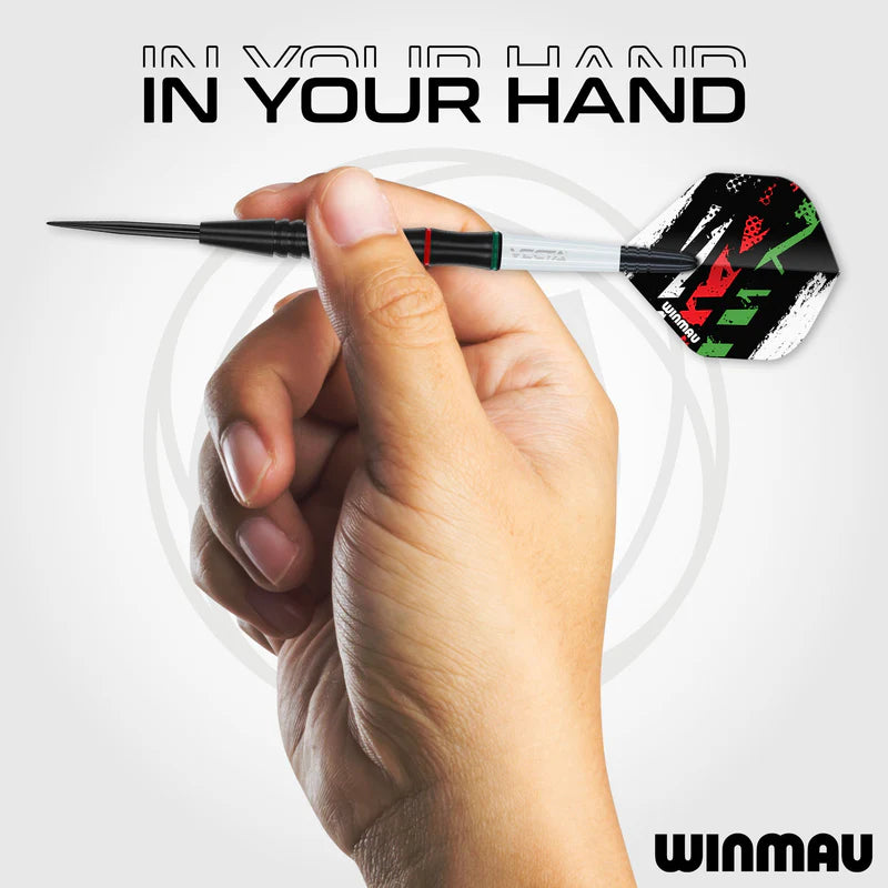 WINMAU PETER WACHIURI 22G 90% STEEL TIP DARTS