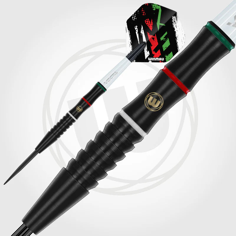 WINMAU PETER WACHIURI 22G 90% STEEL TIP DARTS
