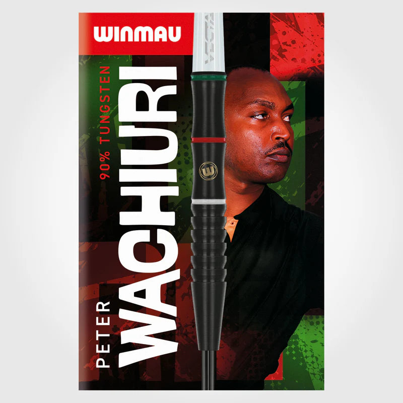 WINMAU PETER WACHIURI 22G 90% STEEL TIP DARTS