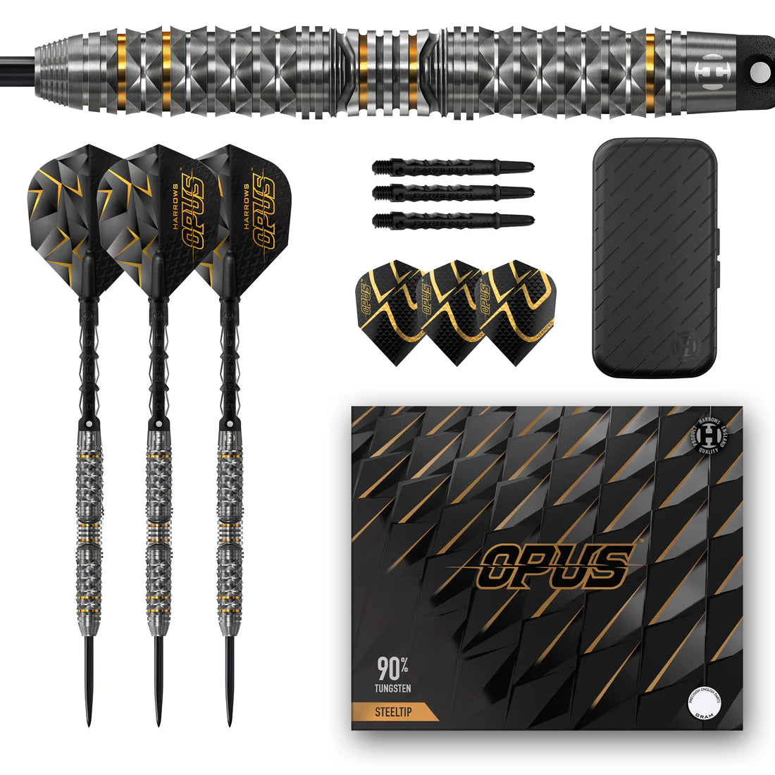 HARROWS OPUS 90% STEEL TIP DARTS