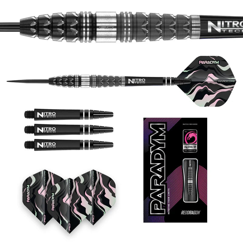 RED DRAGON PARADYM - TORPEDO 90% STEEL TIP DARTS