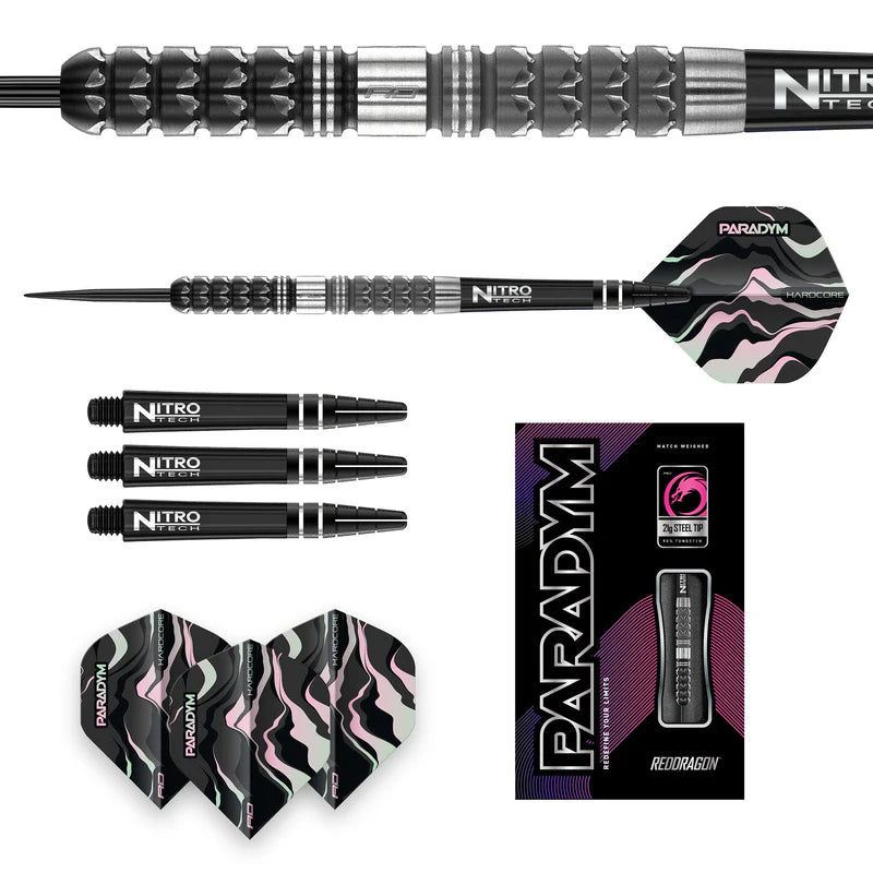 RED DRAGON PARADYM - PARALLEL 90% STEEL TIP DARTS