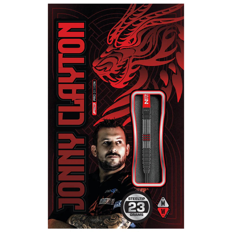 RED DRAGON JONNY CLAYTON HIRAETH 90% STEEL TIP DARTS