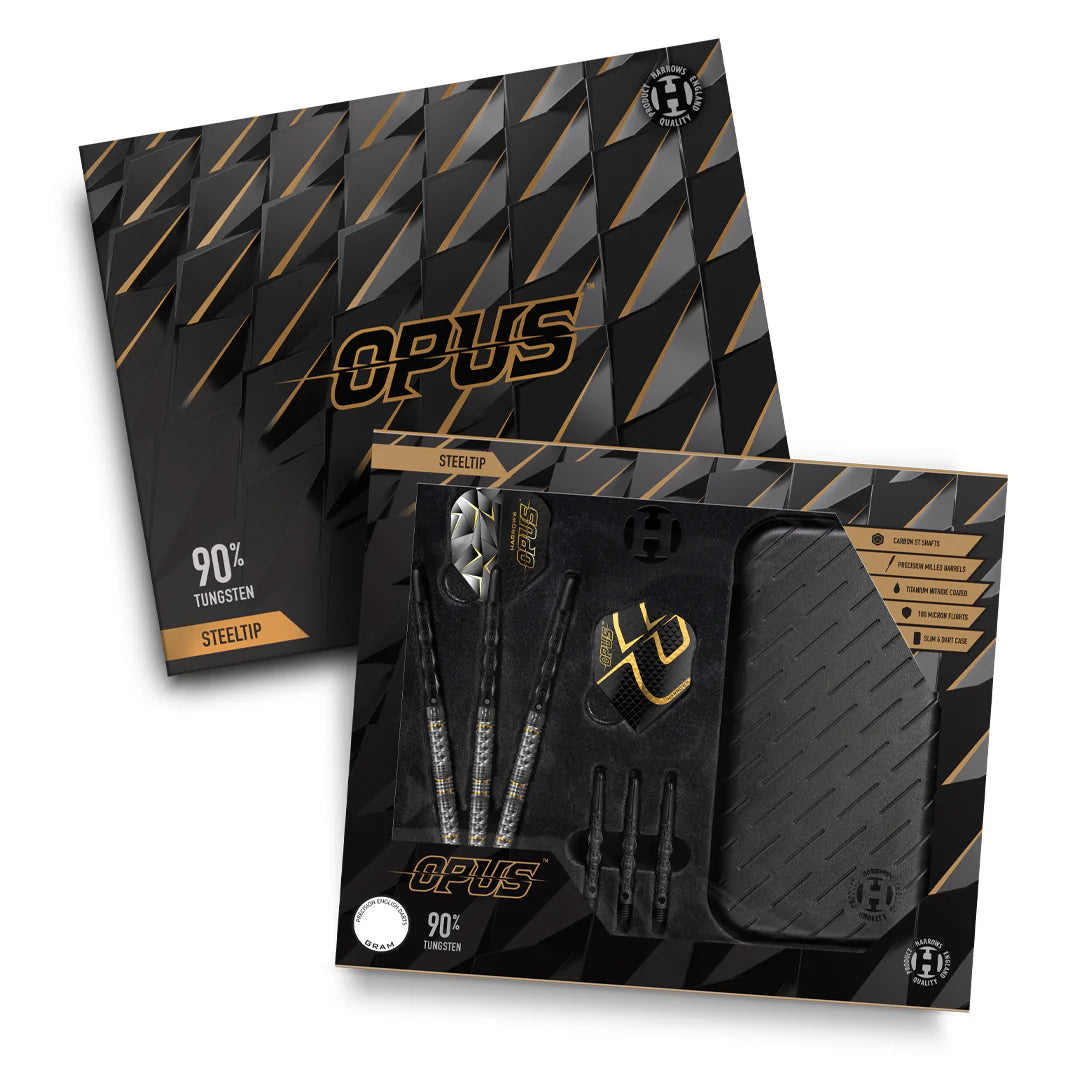 HARROWS OPUS 90% STEEL TIP DARTS