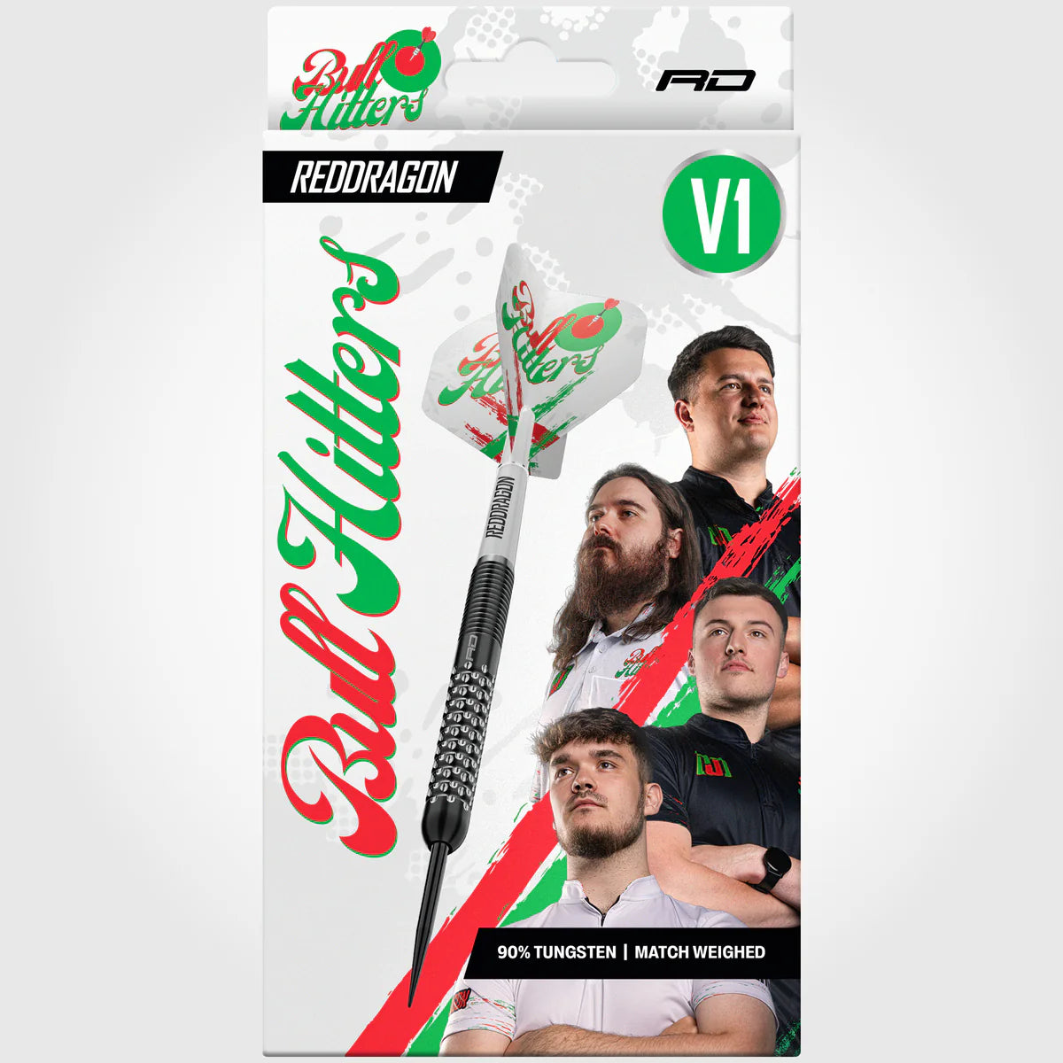 RED DRAGON BULL HITTERS V1 23G 90% STEEL TIP DARTS