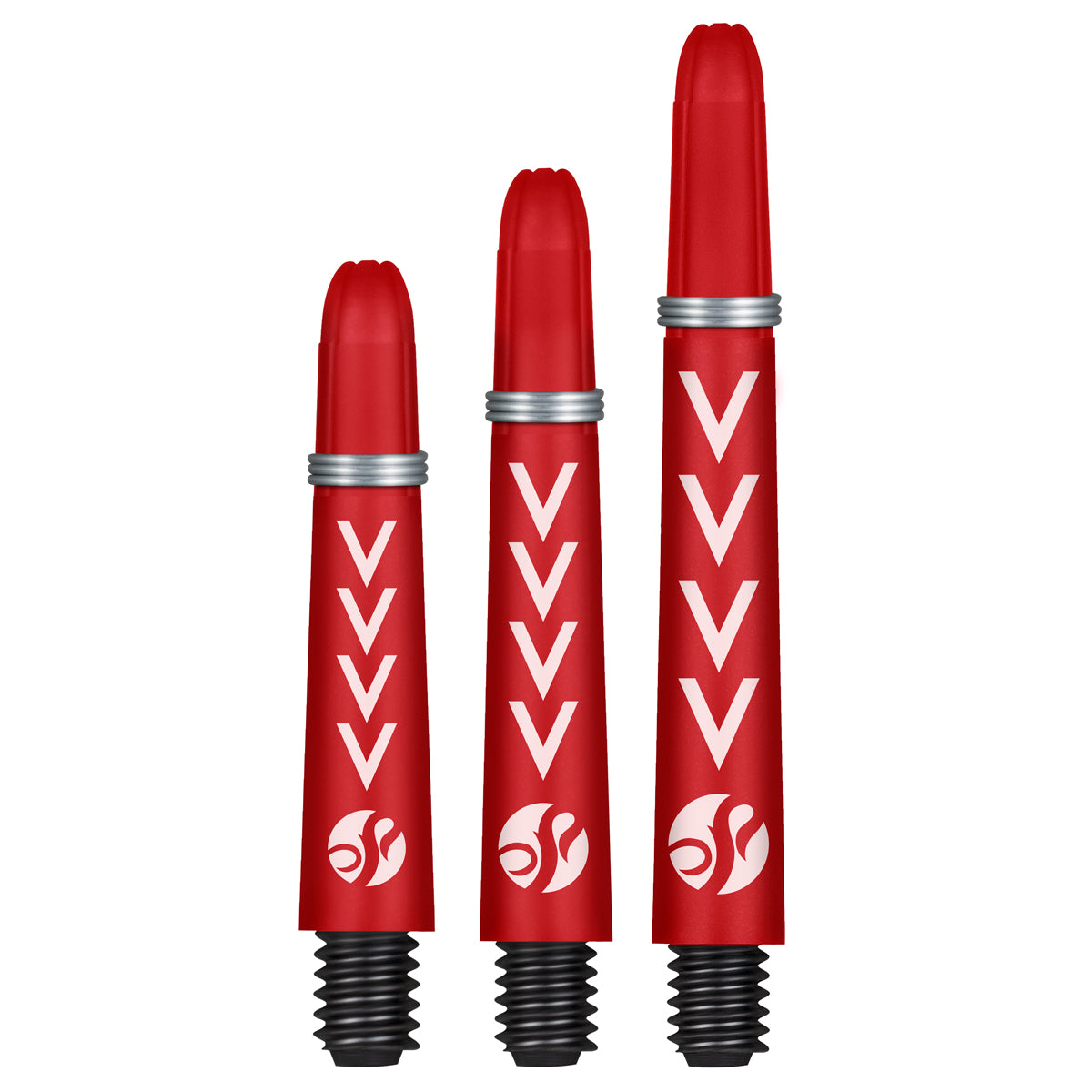 SHOT KOI CARBON MICHAEL SMITH DART SHAFT / STEMS - RED