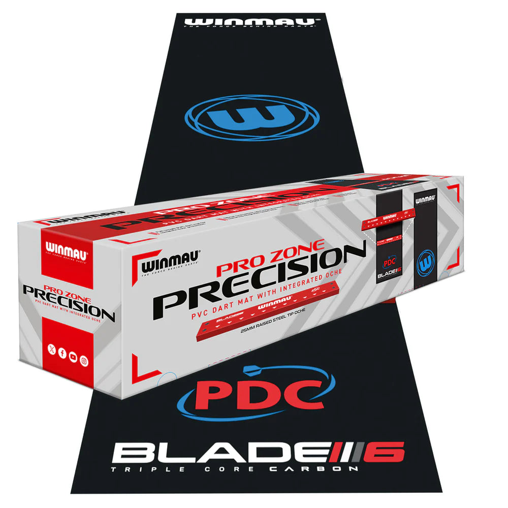 WINMAU PRO ZONE PRECISION PVC DART MAT WITH INTEGRATED OCHE
