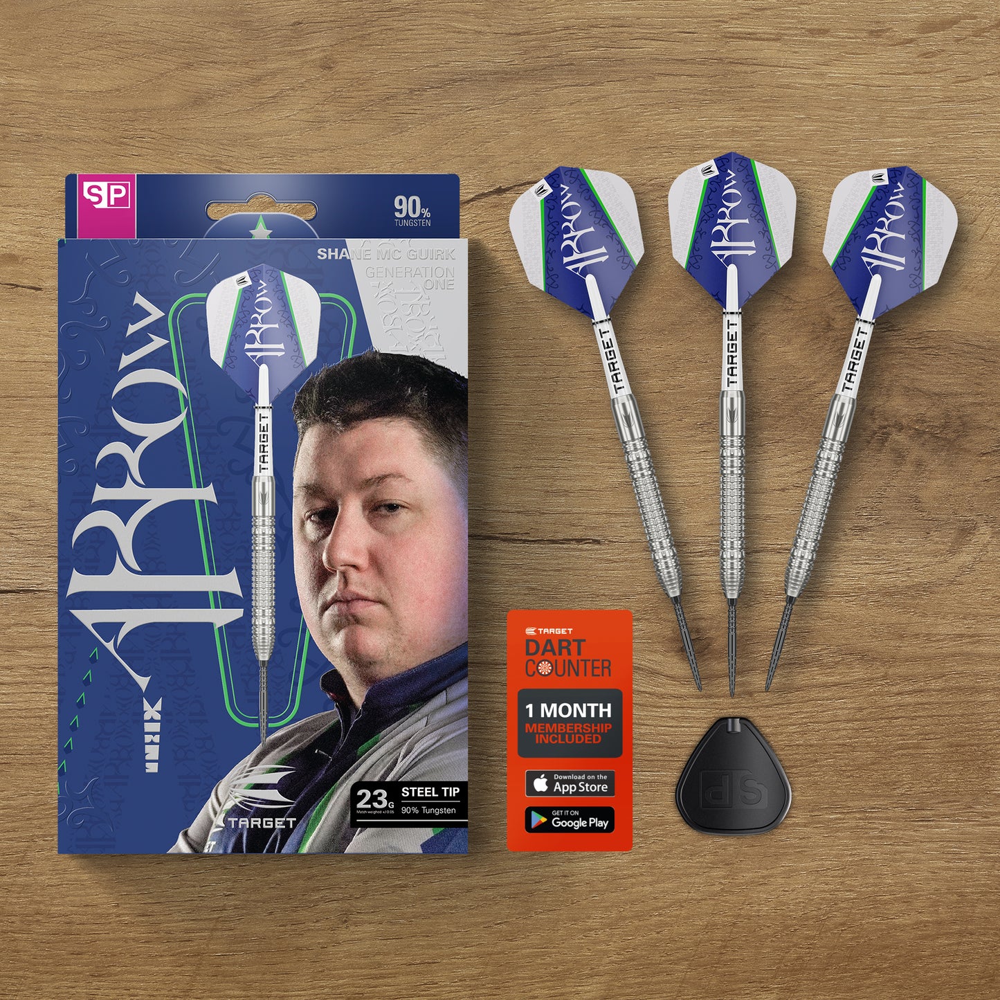 TARGET SHANE MCGUIRK G1 90% 23G SP STEEL TIP DARTS