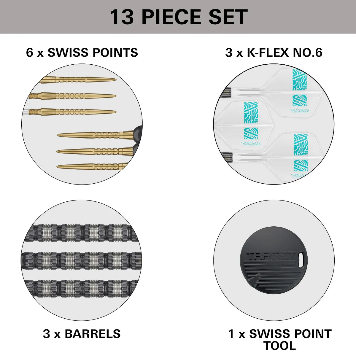 TARGET ROB CROSS 95K SP STEEL TIP DARTS