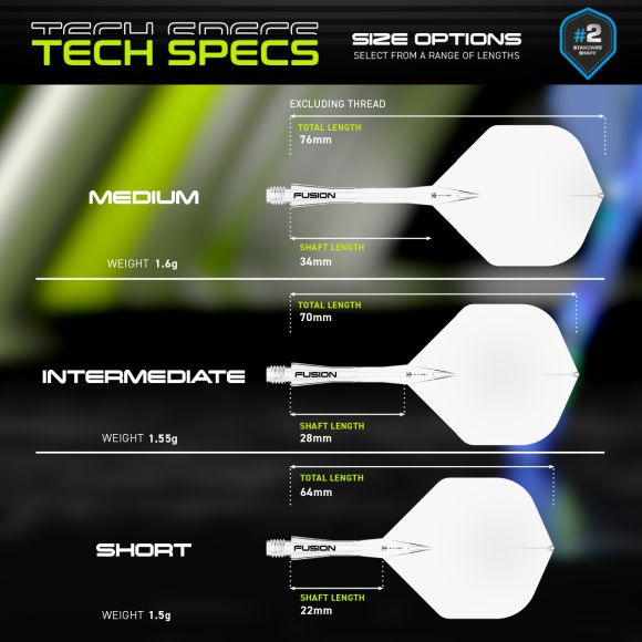 WINMAU FUSION NO.2 INTEGRATED FLIGHT SYSTEM - CLEAR