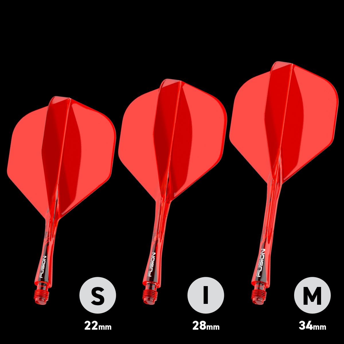 WINMAU FUSION NO.2 INTEGRATED FLIGHT SYSTEM - RED