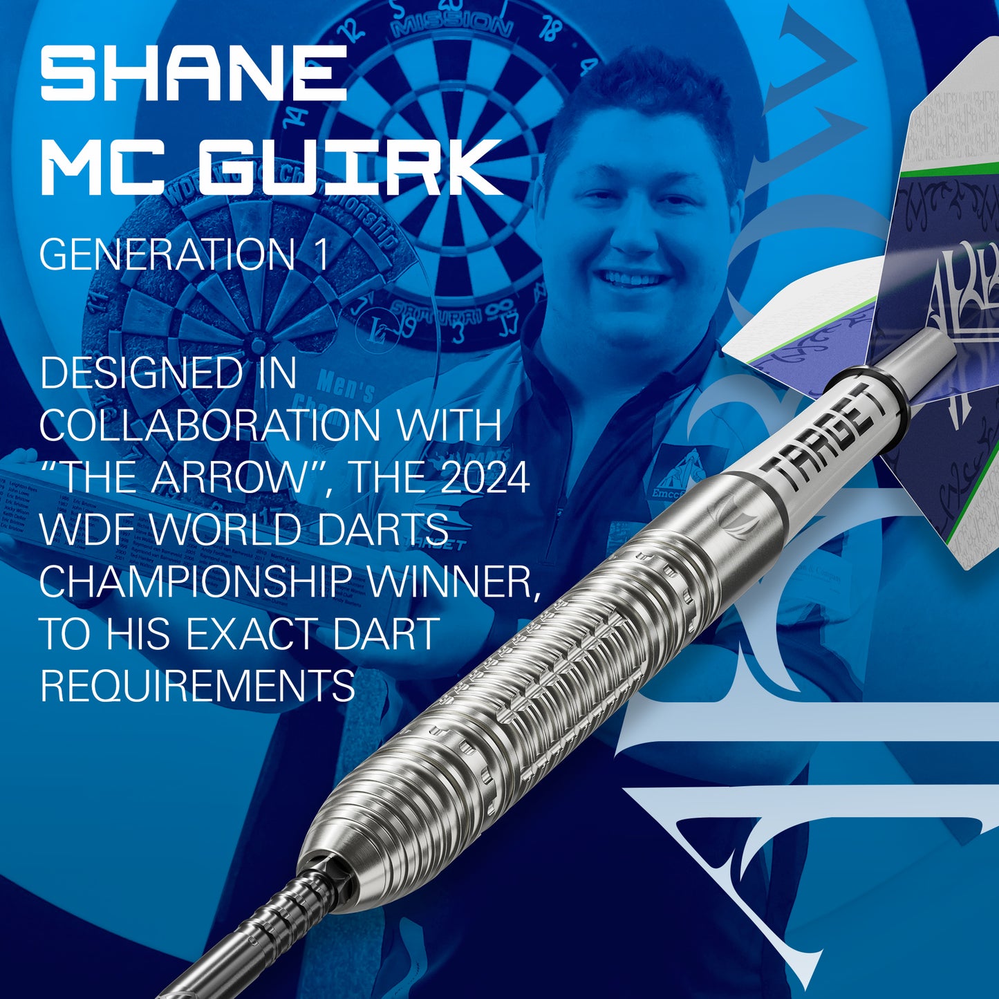 TARGET SHANE MCGUIRK G1 90% 23G SP STEEL TIP DARTS