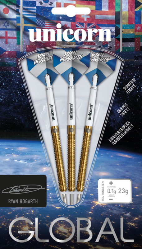 UNICORN RYAN HOGARTH 23G 90% STEEL TIP DARTS