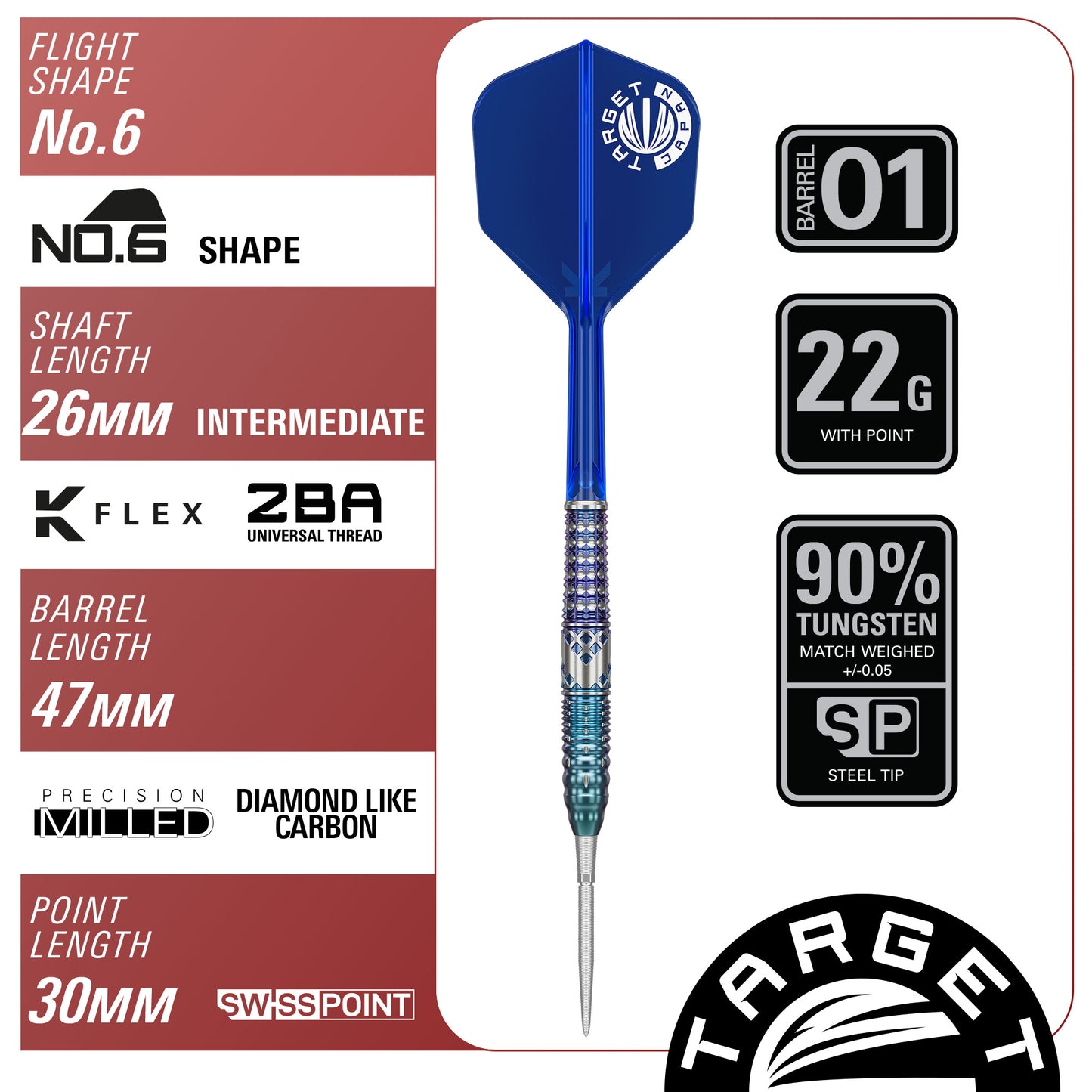 TARGET JAPAN CATHY LEUNG CHARIS GEN 5 90% SP STEEL TIP DART