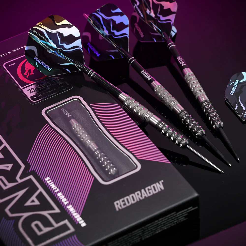 RED DRAGON PARADYM - PARALLEL 90% STEEL TIP DARTS