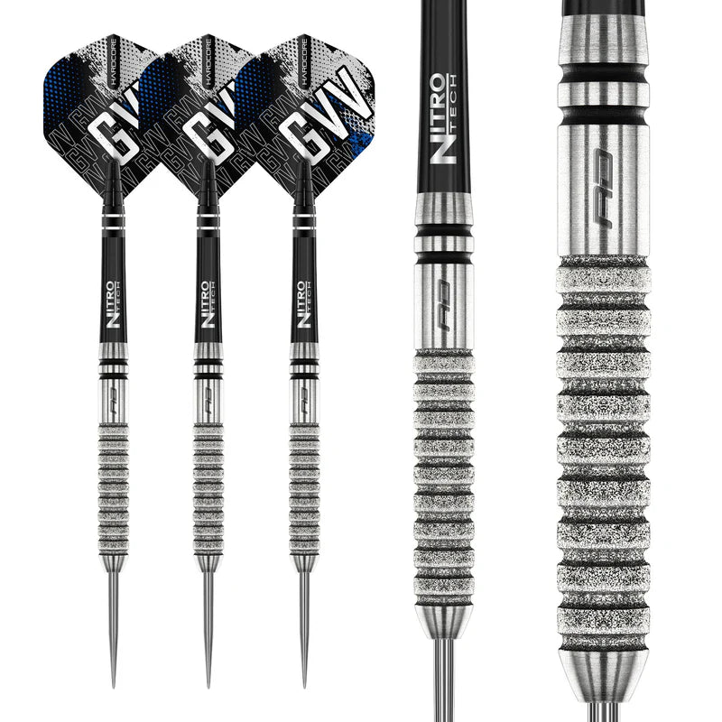 RED DRAGON GIAN VAN VEEN TOUR EDITION 22G 90% STEEL TIP DARTS