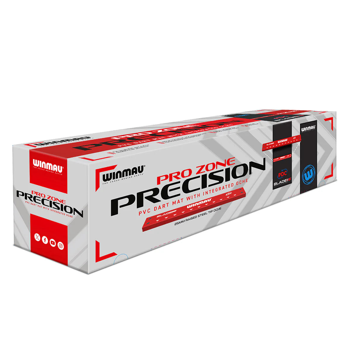 WINMAU PRO ZONE PRECISION PVC DART MAT WITH INTEGRATED OCHE