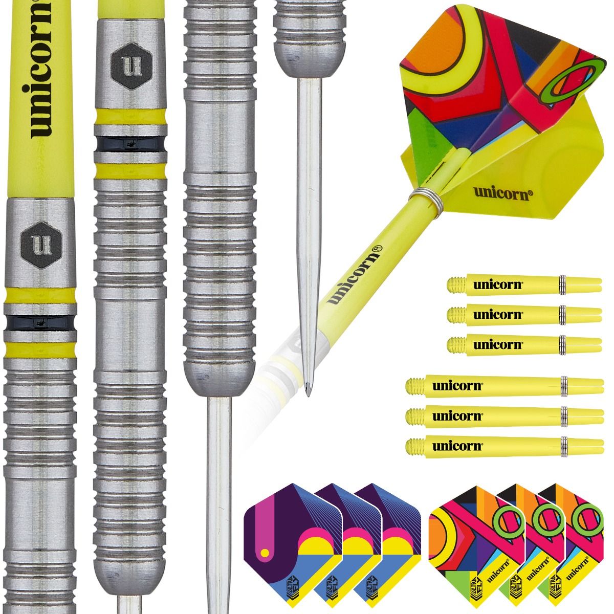 UNICORN FLAIR 3 80% TUNGSTEN DARTS SET