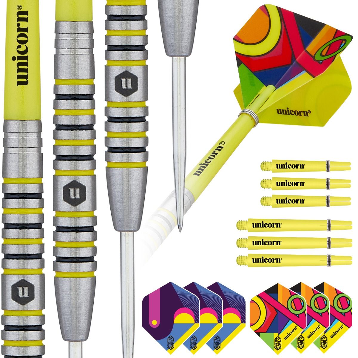UNICORN FLAIR 4 80% TUNGSTEN DARTS SET