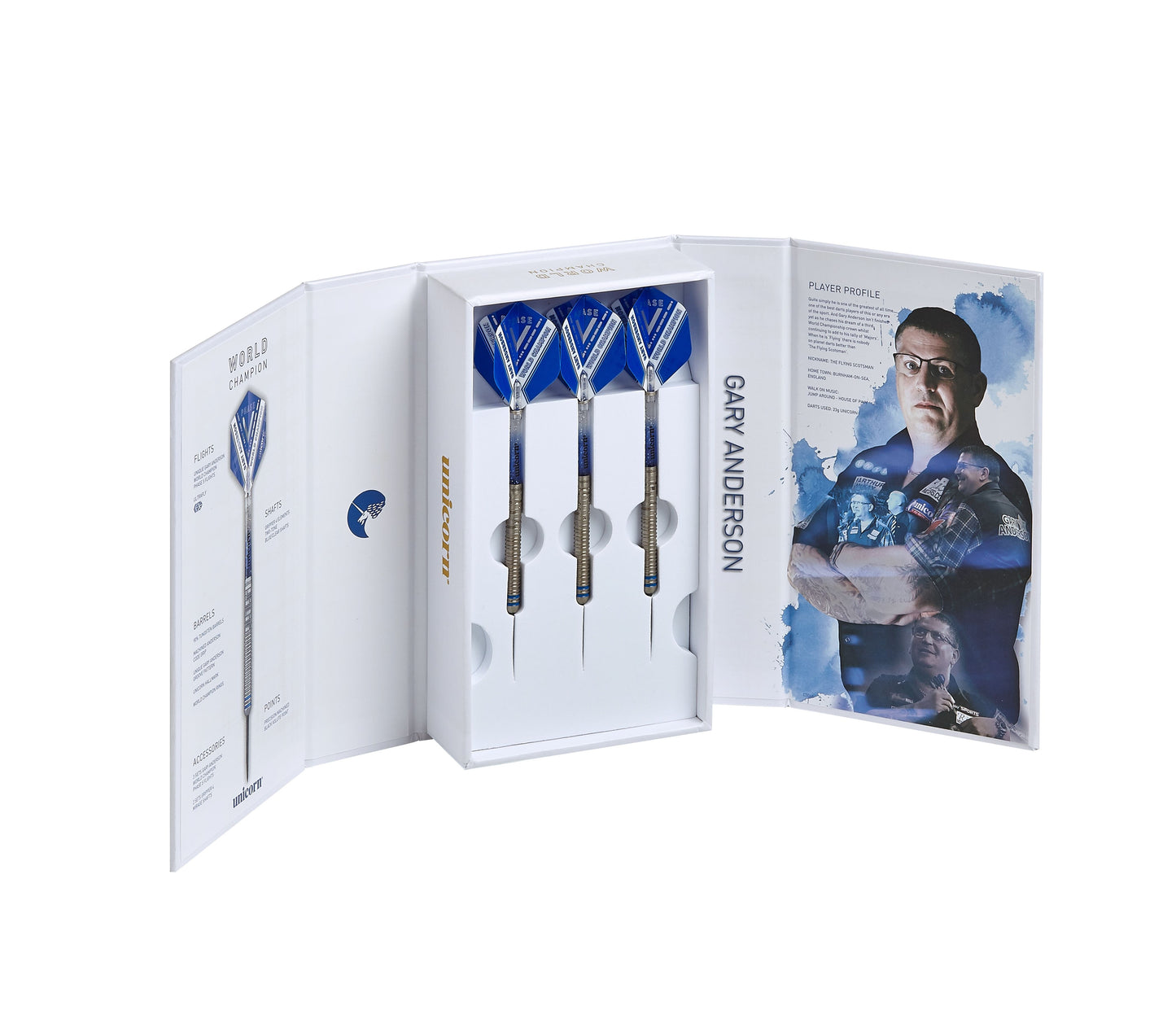 UNICORN GARY ANDERSON WORLD CHAMPION PHASE 5 DART SET 90%