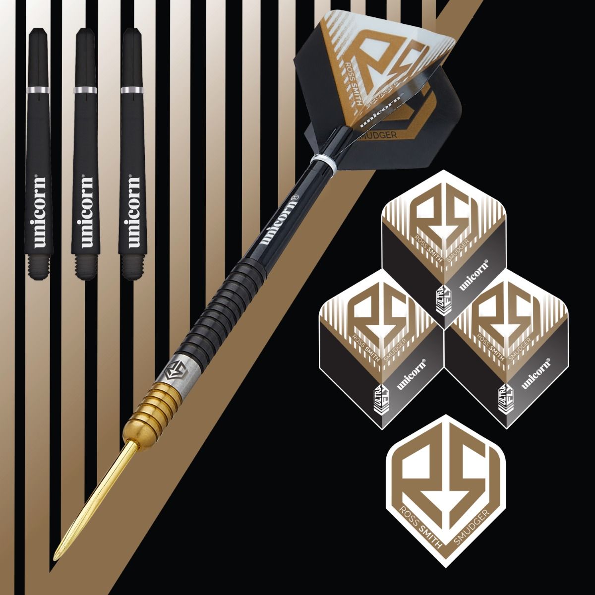 UNICORN ROSS SMITH TWO-TONE DARTS SET 90%