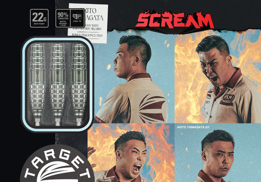 TARGET JAPAN AKITO YAMAGATA PRIME SERIES SCREAM GEN 1 90% 22G SP STEEL TIP DART