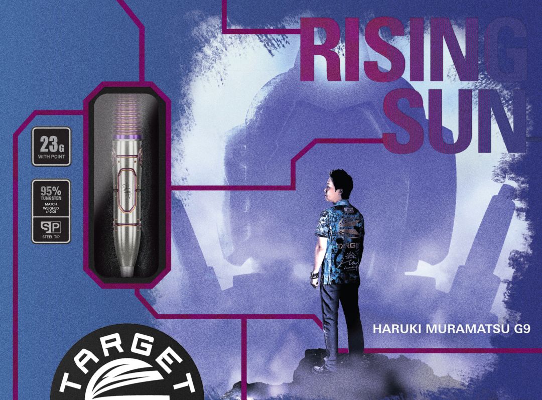 TARGET JAPAN HARUKI MURAMATSU RISING SUN GEN 9 95% 23G SP STEEL TIP DARTS