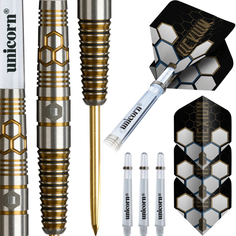 UNICORN HEXIUM 90% STEEL TIP DARTS - STYLE 3