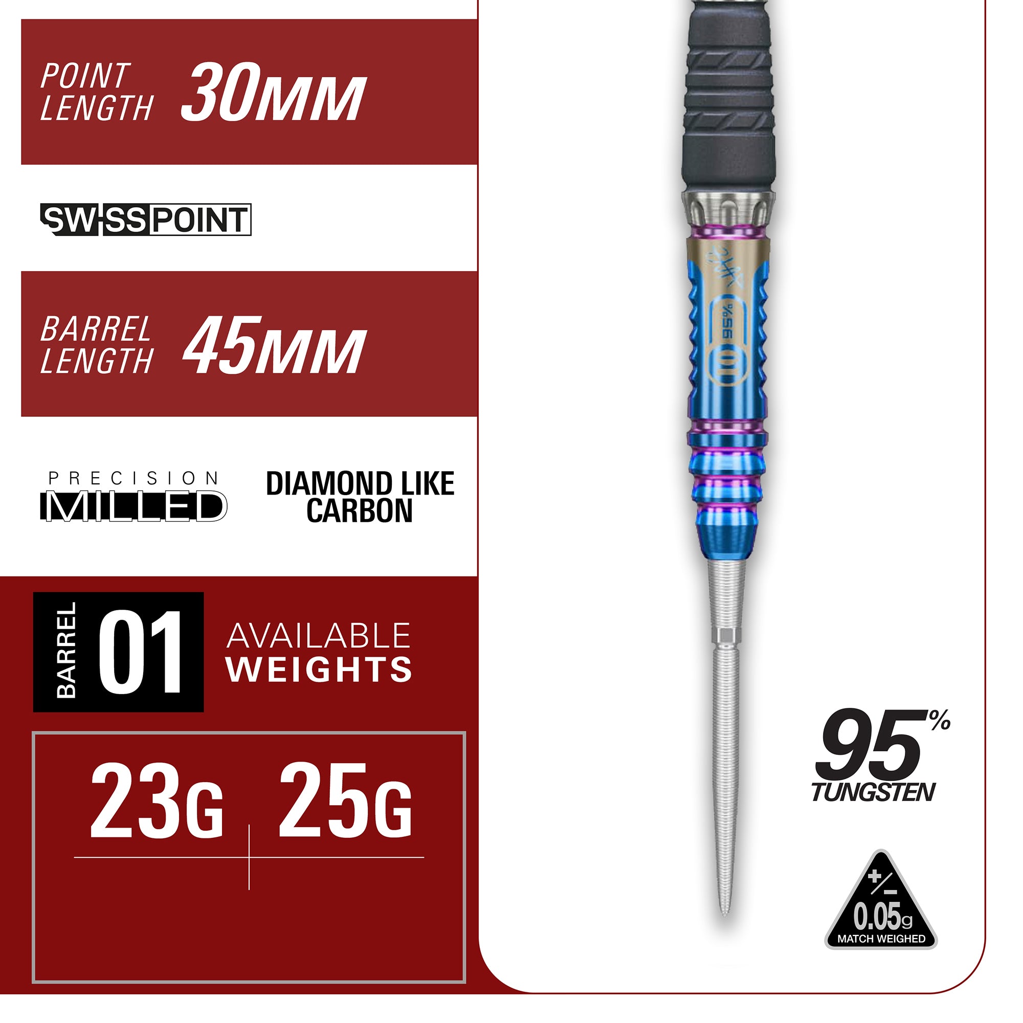 TARGET JAPAN HARUKI MURAMATSU RISING SUN GEN 10 95% SP STEEL TIP