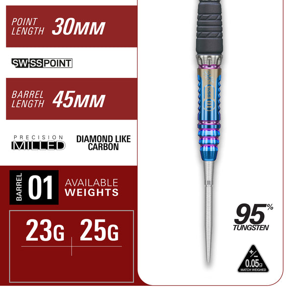 TARGET JAPAN HARUKI MURAMATSU RISING SUN GEN 10 95% SP STEEL TIP DARTS