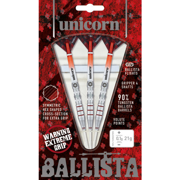 UNICORN BALLISTA STYLE 3 90% STEEL TIP DARTS