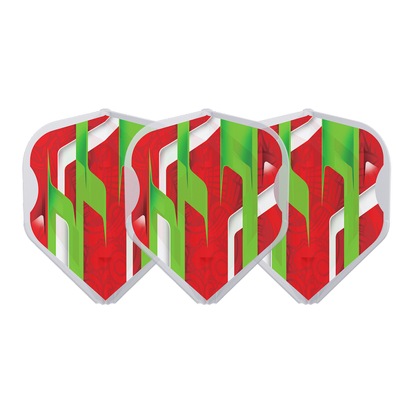 L-STYLE EZ L1 MAMO SERIES RED CLEAR WHITE DART FLIGHTS