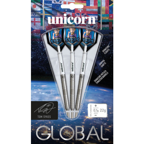 UNICORN TOM SYKES 2025 90% STEEL TIP DARTS