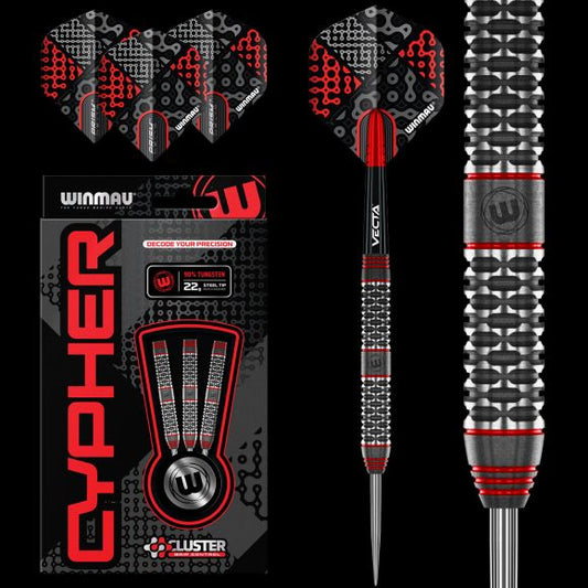 WINMAU CYPHER 90% STEEL TIP DARTS