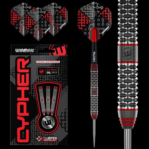 WINMAU CYPHER 90% STEEL TIP DARTS