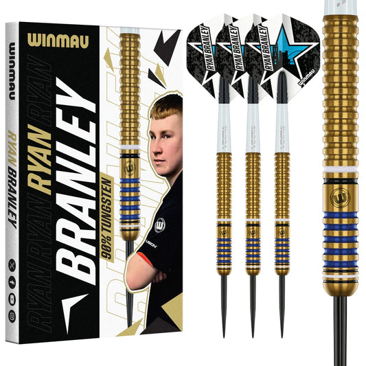 WINMAU RYAN BRANLEY 23G 90% STEEL TIP DARTS
