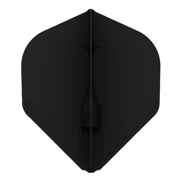 L-STYLE CHAMPAGNE EZ L1 STANDARD BLACK DART FLIGHTS
