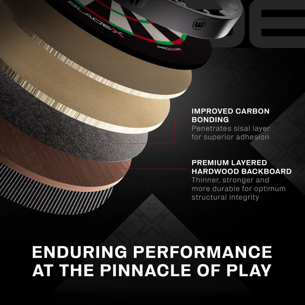 WINMAU BLADE X PDC PROFESSIONAL DARTBOARD
