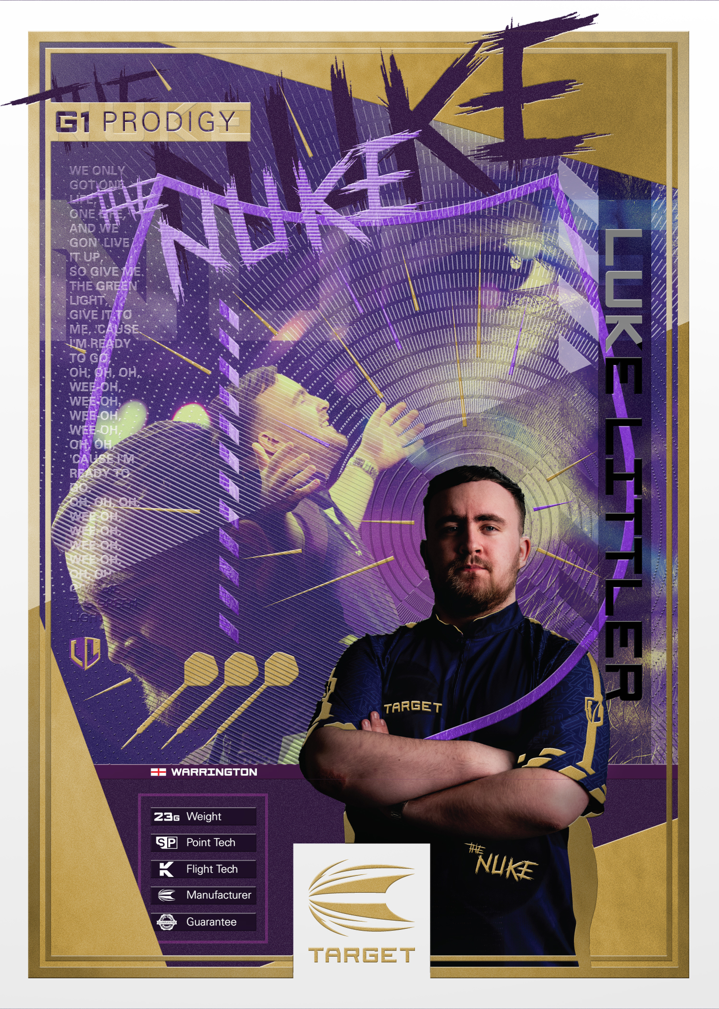 TARGET LUKE LITTLER G1 PRODIGY SP STEEL TIP DART