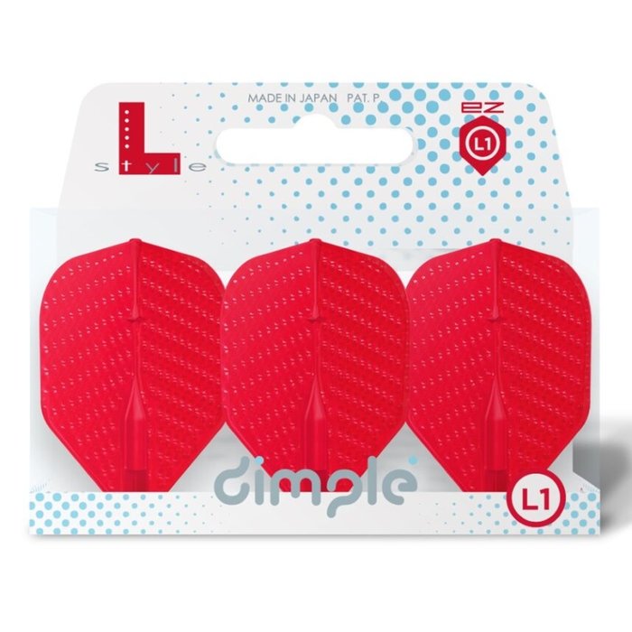 L-STYLE EZ L1 DIMPLE RED FLIGHTS