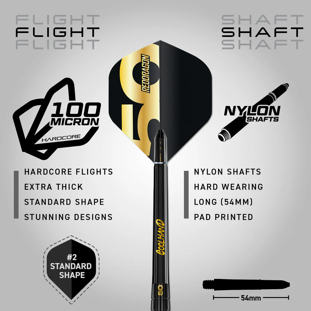 RED DRAGON LUKE HUMPHRIES 22G 90% 50 YEAR PLAYER EDITION DARTS BOX