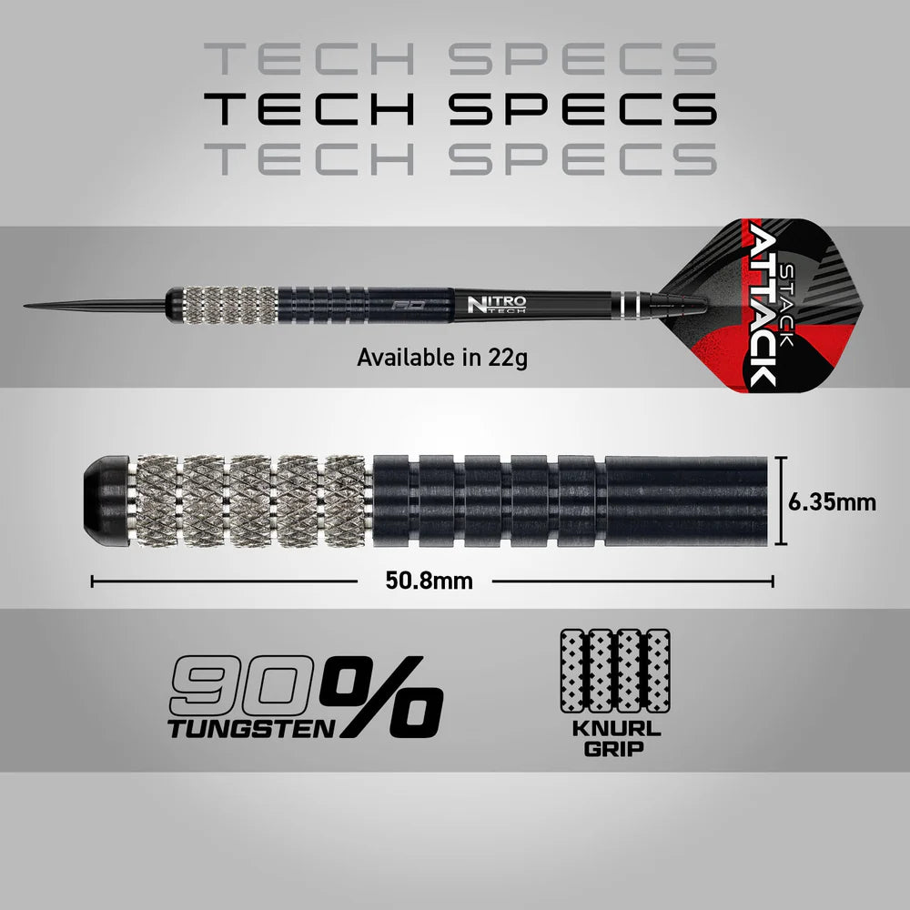 RED DRAGON DARTS ROB OWEN V1 22G 90% STEEL TIP DARTS
