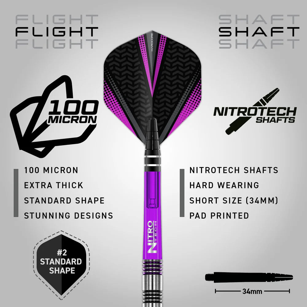 RED DRAGON DARTS GEMMA HAYTER V1 22G 90% STEEL TIP DARTS