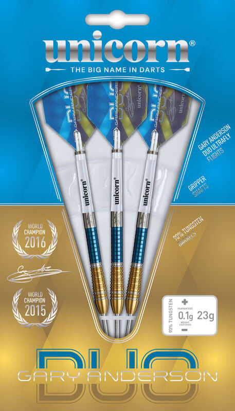 UNICORN GARY ANDERSON PHASE 6 DUO 90% STEEL TIP DARTS