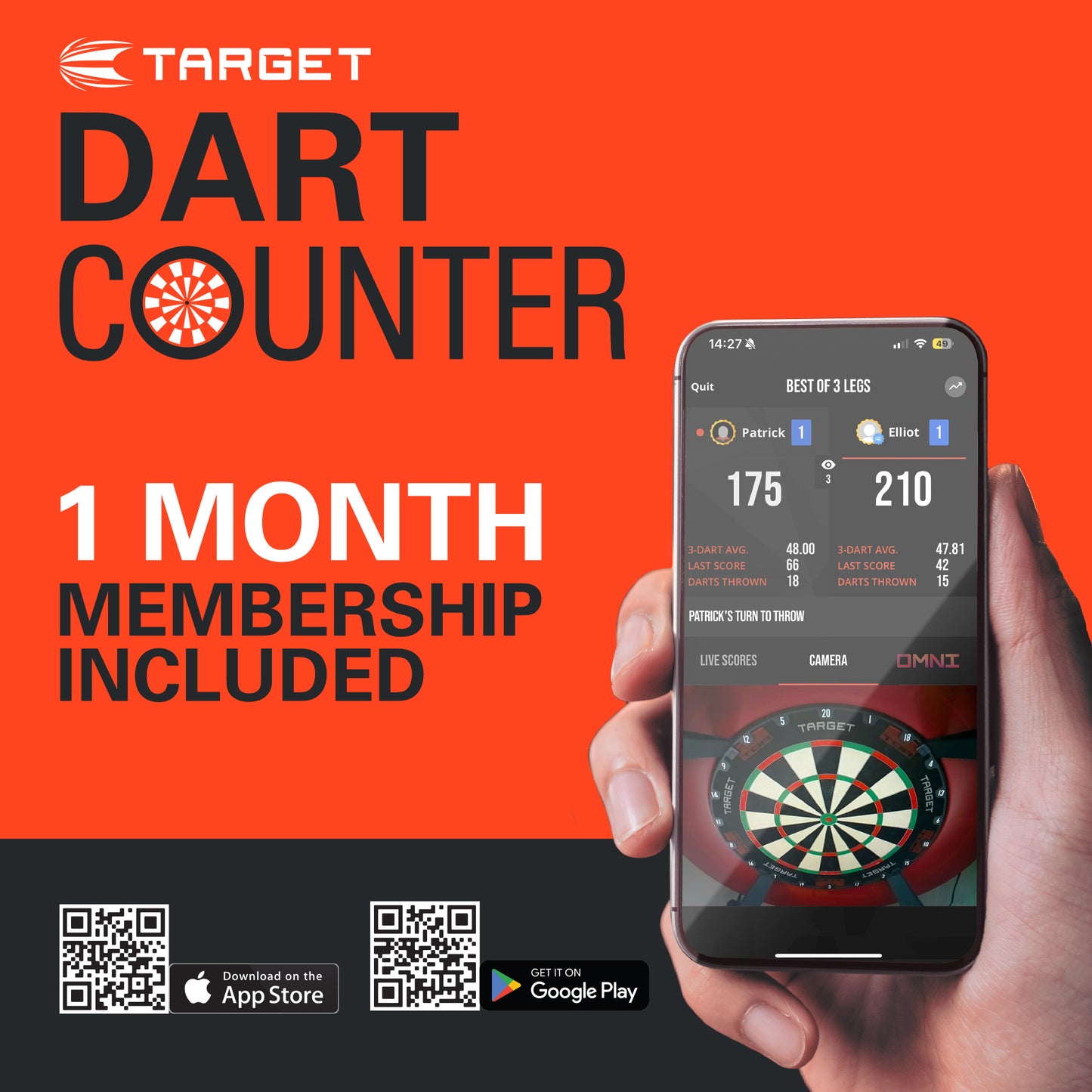 TARGET SCOTT WILLIAMS G2 SP STEEL TIP DARTS
