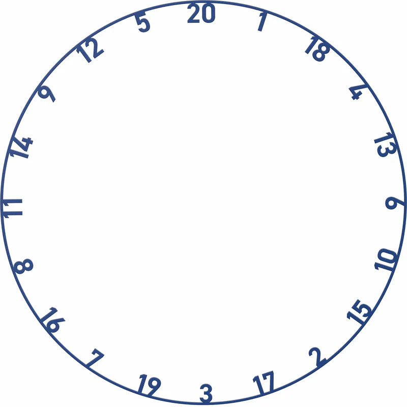 BULL'S NL MULTI-COLOUR NUMBER RING SET - 5PC