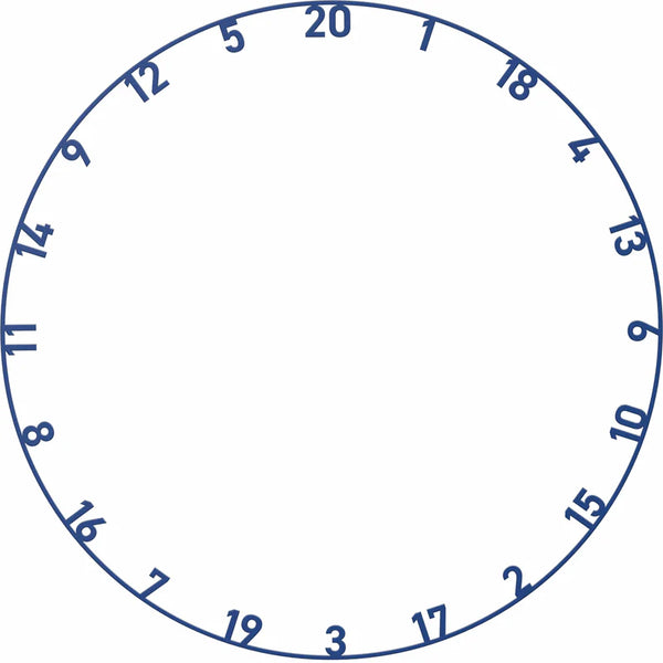 BULL'S NL MULTI-COLOUR NUMBER RING SET - 5PC