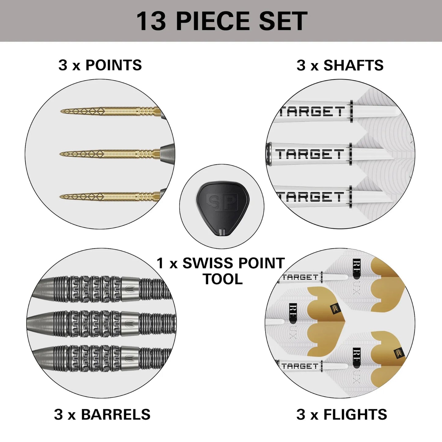 TARGET DARTS REDUX 02 90% SP STEEL TIP DARTS